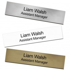 Custom Wallmount Nameplate - 10W x 2H 