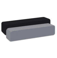Aluminum Magnetic Desk Bar - Rounded Corners - 9W x 2H x 1D