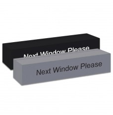 Next Window Please - Aluminum Magnetic Desk Bar - Square Corners - 9W x 2H x 1D