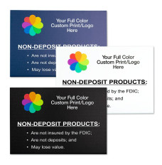 Customizable Full-Color Non-Deposit Products Wall Sign - 8W x 5-1/25H