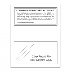 Community Reinvestment Act (Comptroller of the Currency) 11W x 14H - White