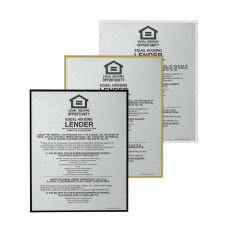 Aluminum Wall Frame for 1 Compliance Sign