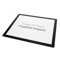 22.5 in x 18.5 in Black Counter Mat with Side Insert