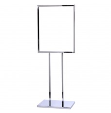 22 x 28 Chrome Poster Stand - Heavy Weight Base