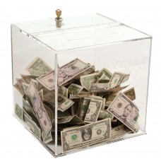 Clear Countertop Tip Box - 12W x 12H x 12D