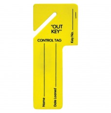 "Out Key" Control Tags for Key Cabinets, Pack of 25