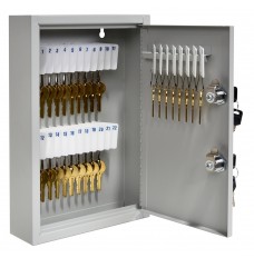 Dual Lock Fort Knox™ Key Cabinet - 30 Key Capacity - Keyed Differently - open door