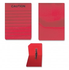 Safe Deposit Caution Card - Red - W/ Clip