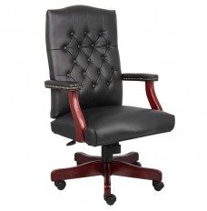 Traditional Desk Chair in black