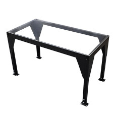 3W ft. x 8L ft. Clear Table w/ Adjustable Height | Transparent Casino Count Room Table 