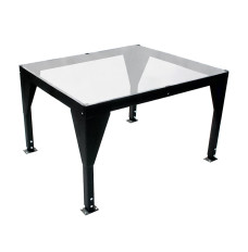 4W ft. x 6L ft. Clear Table w/ Adjustable Height | Transparent Casino Count Room Table