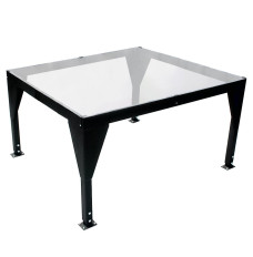 6W ft. x 8L ft. Clear Table w/ Adjustable Height | Transparent Casino Count Room Table 