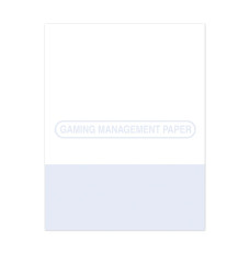 Carbonless Gaming Management Paper, CF/B, 3-Part