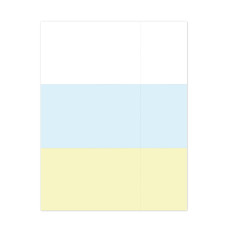 Bond Gaming Paper- 3-Part (White/Blue/Canary) - with Vertical Perforation - Case of 2500