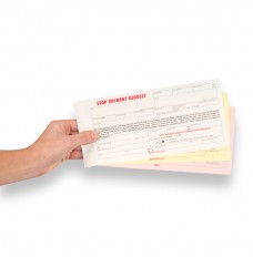 Stop Payment Request | 3-Part Carbonless Form