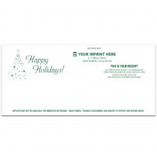 1-Color  Holiday Teller Receipts - 6W x 2-3/4H