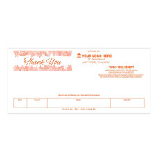1-Color Thank You - Fall Teller Receipts - 6W x 2-3/4H