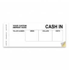 Cash In Ticket - Black - 2 Part Carbonless Form - w/ Black Custom Imprint