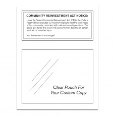 Community Reinvestment Act (Federal Reserve) 11W x 14H - White