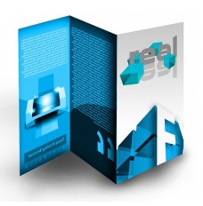 Z-Fold Custom Brochures - Full Color Digital Print