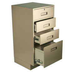 Fenco Silverline Pedestal, (3) Drawers (Lock on Top Drawer Only)