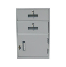 Fenco Lowboy Pedestal, (2) Drawers, (1) Cabinet