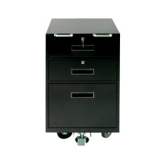 Fenco Heavyweight Teller Bus, (2) Locking Drawers, (1) Legal Drawer w/Reinforced slides