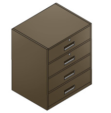 Fenco Lowboy Pedestal (4) Drawers