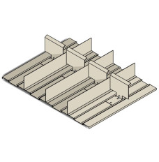 Fenco Card Insert, 4 Compartments, for use with 3x5 Cards