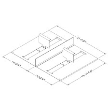 Fenco Card Insert, 2 Compartments, for use with 4x10-1/2 Cards