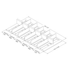 Fenco Card Insert, 6 Compartments, for use with 3x5 Cards