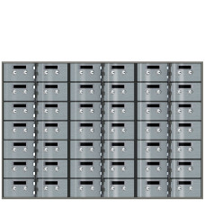 Safe Deposit Boxes - 42 Boxes of 5 in W x 3 in H