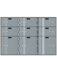 Safe Deposit Boxes - 6 Boxes 10 W x 5H / 3 Boxes 10 W x 10 H