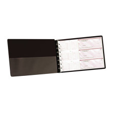 Black 7-Ring Business Check Binder-14W x 10H 
