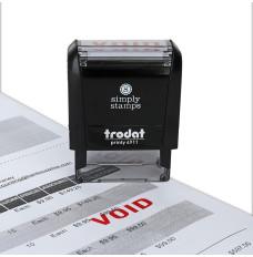 Self Inking Stamp w/ Red Ink Pad with VOID