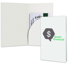 One Curved Pocket Card Holder - 2 Color Imprint 