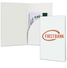 One Curved Pocket Card Holder  -  Foil Stamp or Emboss