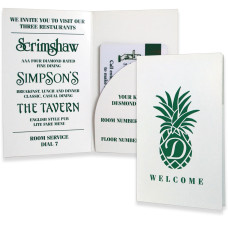 One Curved Pocket Card Holder - 1 Color Imprint 