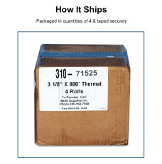 ATM Paper - NCR - 3-1/8 in x 800 ft - Thermal - OEM # 856555 - Sensemarks