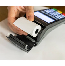 Thermal Paper Roll 48 GSM - 2-1/4W x 50ft L - White - In use