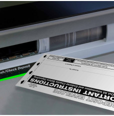 ATM Deposit Envelopes shown in use at ATM machine.
