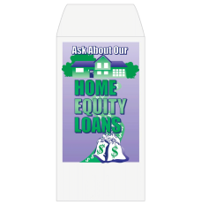2 Color Pre-Designed Teller Envelopes - Home Equity Loans