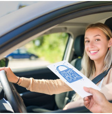 In use photo of Shop Local DUE - 1 Color Pre-Designed Drive Up Envelope 