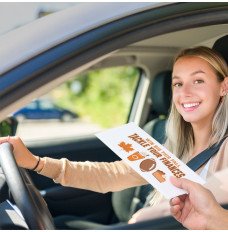 Tackle Your Finances - 2 Color Pre-Designed Drive Up Envelope - in use