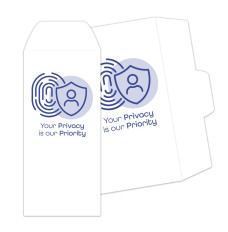 Drive Up Envelope - Your Privacy Is Our Priority - 1-Color Design hero