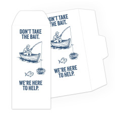 Drive Up Envelope - Don't Take the Bait - 1-Color Design hero