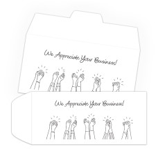 Drive Up Envelope - Appreciation Clapping Hands - 1-Color Design hero