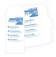 Drive Up Envelope - Online Banking Security Tips - 2-Color Design hero