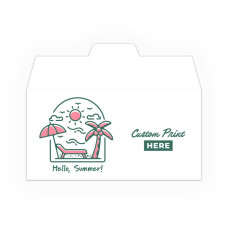 Hello Summer - 2 Color Pre-Designed Drive Up Envelope - wide top