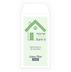 Home Bank - 2 Color Pre-Designed Drive Up Envelope - wide
